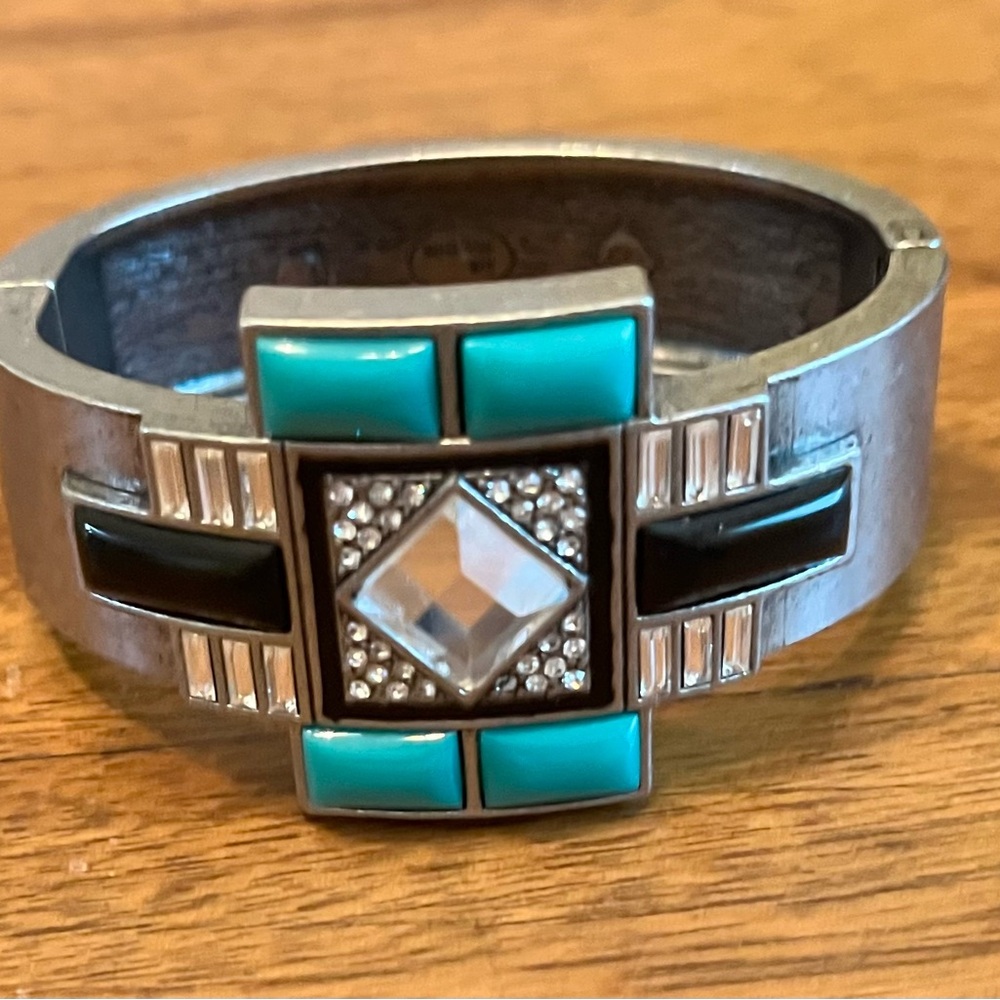 Lia Sophia Silver and Turquoise Bracelet